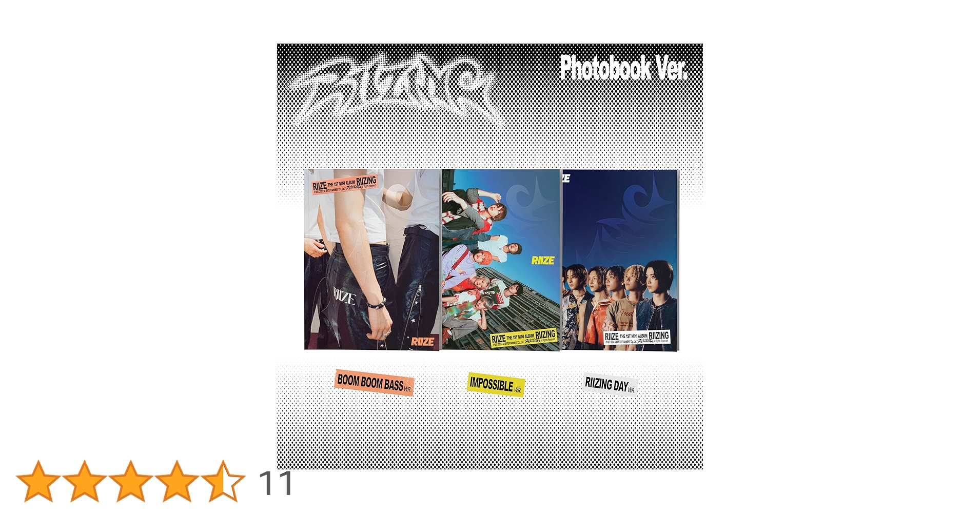 新品未開封　RIIZE　PHOTO BOOK Ver. 1st Mini Album: RIIZING (Photo Book Ver.)(ランダムカバー